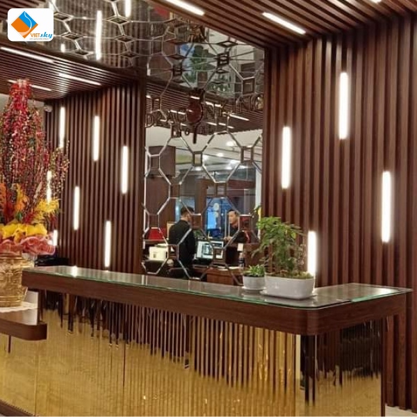 Thiết kế, cải tạo quầy lễ t&acirc;n c&ocirc;ng ty chuy&ecirc;n nghiệp,  thu h&uacute;t kh&aacute;ch h&agrave;ng tại Nội Thất VietSky